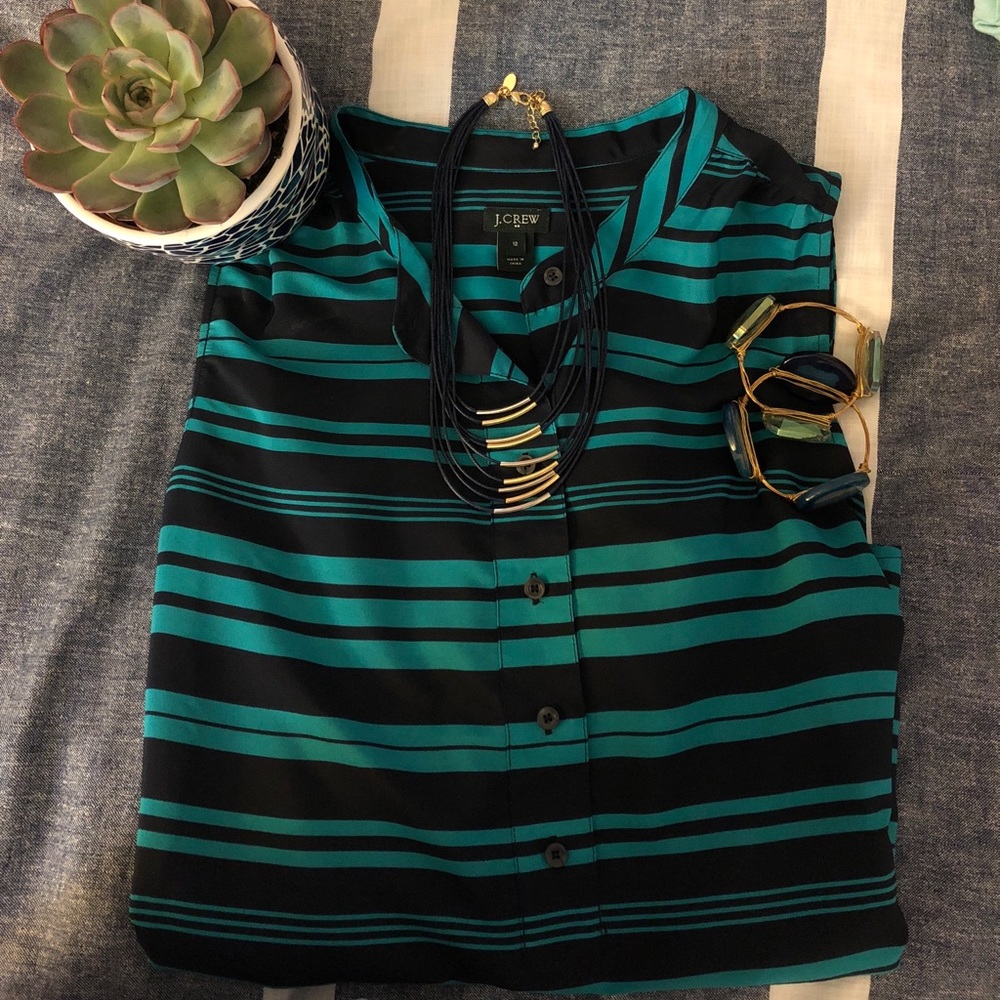 J Crew Sleeveless Blouse